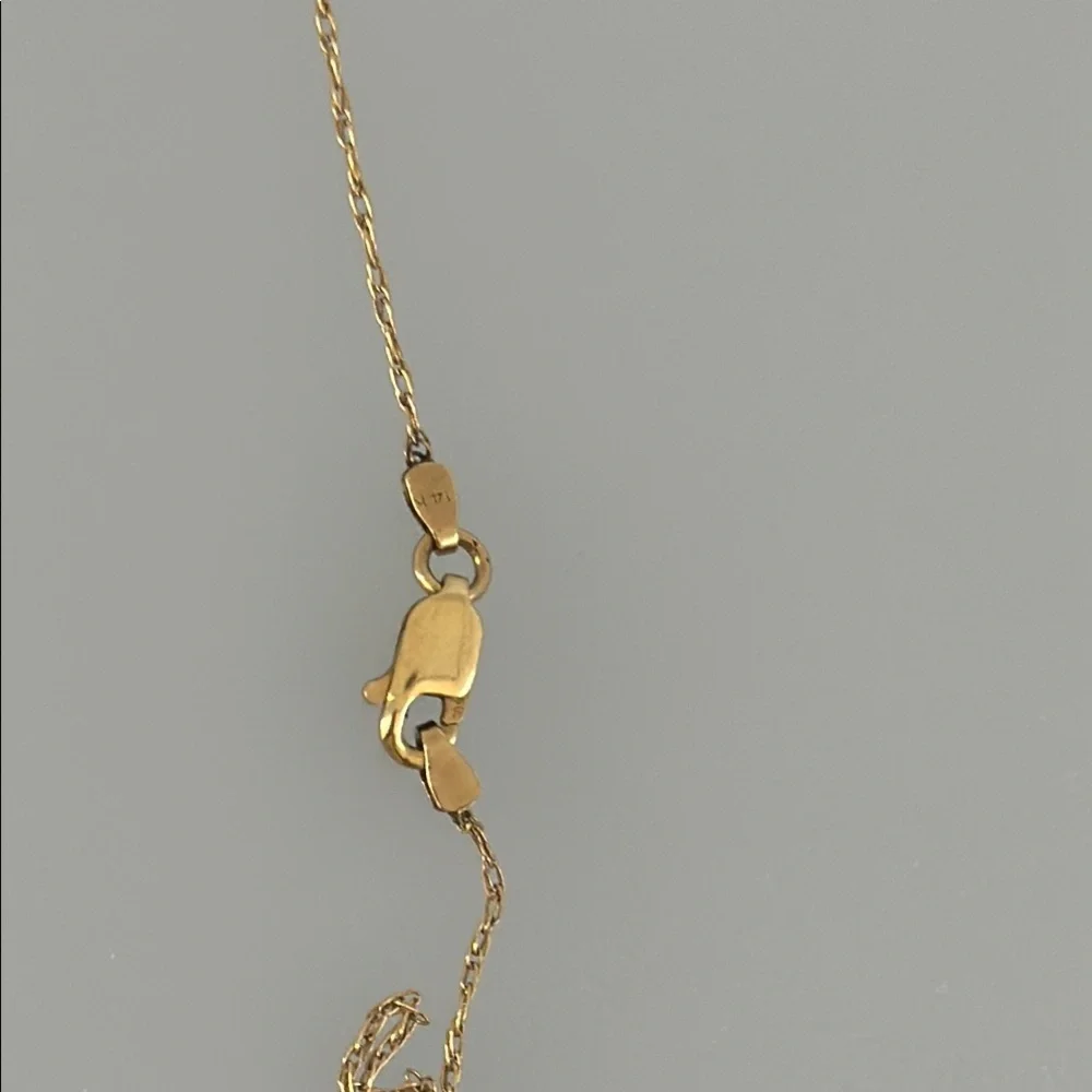 Mikimoto 14k real solid Gold Pearl Diamond Necklace - Picture 12 of 12